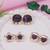 Fashion latest stylish trendy lightweight modern stud earrings combo set for women (e3392wi)