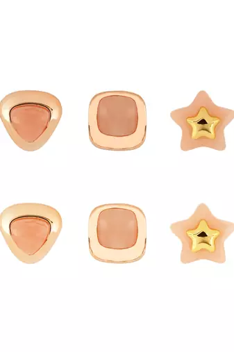 Fashion latest stylish trendy lightweight modern stud earrings combo set for women 