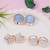 Fashion latest stylish trendy lightweight modern stud earrings combo set for women (e3392sb)