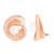 Rose special fashion cubic zirconia american diamoand stud earrings for women (e39rg)