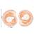 Rose special fashion cubic zirconia american diamoand stud earrings for women (e39rg)