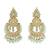 18k  chandbali kundan studded & beaded earrings for women (e4001) (mint1)