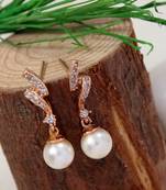 Rose   special fashion cubic zirconia american diamoand stud earrings for women 