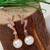 Rose   special fashion cubic zirconia american diamoand stud earrings for women (e43rg)