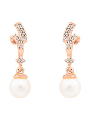 Rose   special fashion cubic zirconia american diamoand stud earrings for women  2