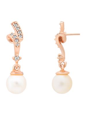 Rose   special fashion cubic zirconia american diamoand stud earrings for women  3