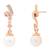 Rose   special fashion cubic zirconia american diamoand stud earrings for women (e43rg)