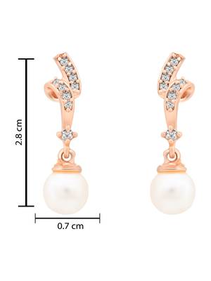 Rose   special fashion cubic zirconia american diamoand stud earrings for women  4