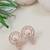 Rose  fashion cubic zirconia american diamoand stud earrings for women (e48rg)