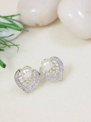 Fashion cubic zirconia diamoand stud earrings for women  1