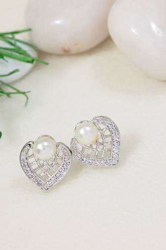Fashion cubic zirconia diamoand stud earrings for women 