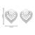 Fashion cubic zirconia diamoand stud earrings for women (e50s)