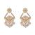 Traditional design handcrafted kundan & pearl earrings for women (e7274gr)