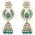 Traditional design handcrafted kundan & pearl earrings for women (e7275pg)