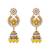 Traditional design handcrafted kundan & pearl earrings for women (e7275y)