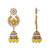 Traditional design handcrafted kundan & pearl earrings for women (e7275y)