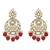 Traditional design handcrafted kundan & pearl earrings for women (e7277m)