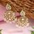 Traditional design handcrafted kundan & pearl earrings for women (e7277pi)