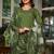 Women's Gorgeous Embroidery Viscose Chanderi Fabric Straight Kurta, Pant and Dupatta Set