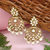 Traditional design handcrafted kundan & pearl earrings for women (e7277w)