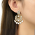Traditional design handcrafted kundan & pearl earrings for women (e7277w)