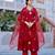 Beautiful Embroidered Chanderi Fabric Flared Kurta, Pant and Dupatta Set