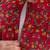 Maroon aaysa floral printed pure cotton flared maternity maxi dress