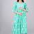 Green aaysa floral printed pure cotton flared maternity maxi dress