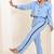 Ice blue cotton coord set