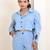 Ice blue cotton coord set