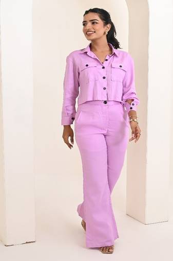 Pink jam cotton coord set