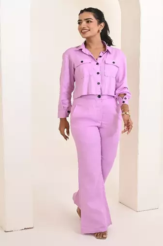 Pink jam cotton coord set