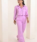 Pink jam cotton coord set