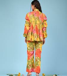 Multicolour printed shirt  coord