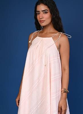 Peach dobby cotton coord 2