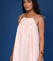 Peach dobby cotton coord