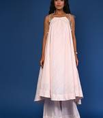 Peach dobby cotton coord