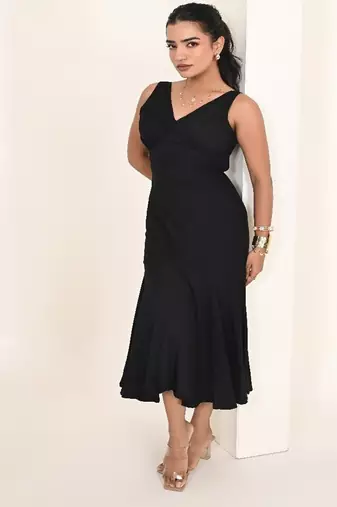 Black rayon dress