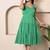 Green cotton crepe dress