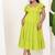 Lime green cotton dress