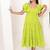 Lime green cotton dress