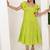 Lime green cotton dress