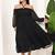Black georgette dress