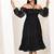 Black georgette dress