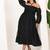 Black georgette dress