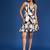 Black & white printed cotton dress