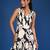 Black & white printed cotton dress