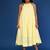Yellow dobby cotton dress