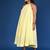 Yellow dobby cotton dress