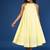 Yellow dobby cotton dress